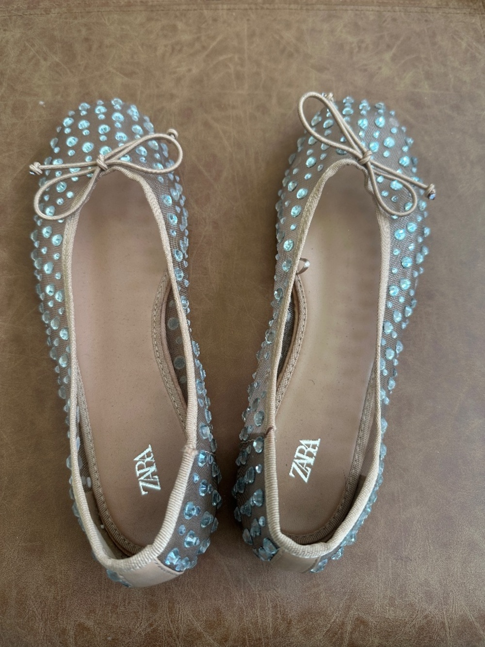 Zara Mesh Ballet with Rhinestones